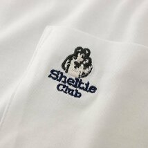 新品 シェルティークラブ 24SS 刺繍 ポケット 長袖 Tシャツ M 白 【SH1441110_7】 春夏 Sheltie Club クルーネック ロンT カットソー_画像7