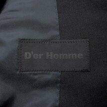 新品 ドールオム 阪急メンズ 春夏 トロピカル ウール ドビー スーツ A6 (L) 黒 【J52458】 メンズ ジャケット イージーパンツ_画像10