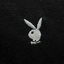 新品 プレイボーイ 裏毛 刺繍 スウェット M 黒【33054_99】 PLAYBOY メンズ クルーネック トレーナー スエット プルオーバー_画像7