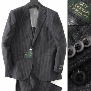 新品 サヴィルロウ 春夏 DORMEUIL PATAGONIAN WOOL サマー スーツ AB7(幅広LL) 濃灰 【J44708】 メンズ SAVILE ROW サビルロウ ドーメル