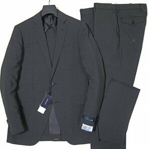 新品 スーツカンパニー 春夏 COOLMAX ウール 2パンツ スーツ YA6 (細身L) 濃灰 【J59426】 175-8D メンズ ウォッシャブル ツーパンツの画像1