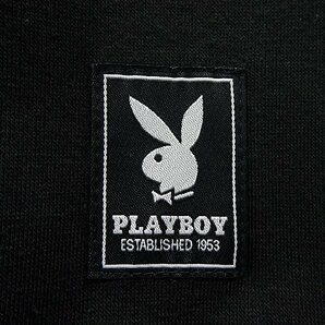 新品 プレイボーイ 裏毛 刺繍 スウェット LL 黒【33054_99】 PLAYBOY メンズ クルーネック トレーナー スエット プルオーバーの画像8