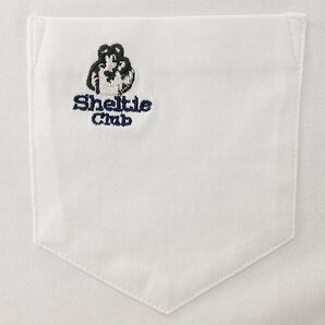 新品 シェルティークラブ 24SS 刺繍 ポケット 長袖 Tシャツ LL 白 【SH1441110_7】 春夏 Sheltie Club クルーネック ロンT カットソーの画像6