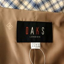 新品 ダックス 日本製 ハウスチェック柄 ブロード ガウン コート L ベージュ 【J55798】 DAKS LONDON 春秋冬 総裏地 メンズ_画像9