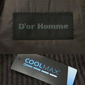 新品 ドールオム 阪急メンズ COOLMAX シアサッカー サマー スーツ A7(LL) 茶 黒 【J51992】 春夏 D'or Homme ストレッチ コットン メンズの画像10