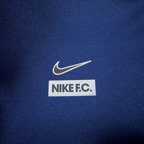 新品 NIKE F.C. ナイキ 収納ベスト付き フーディー パーカー M 青 【I48480】 ナイキフットボール メンズ ダンボール スウェットの画像7