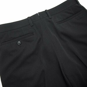 新品 スーツカンパニー 春夏 ストレッチ ジャージー スーツ AB7 (やや幅広LL) 黒 【J46301】 メンズ ジャケット パンツ ウォッシャブルの画像8