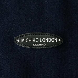 新品 ミチコロンドン 春秋 スウェット ジップ トレーナー M 紺 【ML9W-R352_NA】 MICHIKO LONDON KOSHINO メンズ ロゴ ワッペンの画像5
