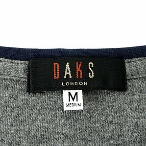 新品 ダックス 天竺 ヘンリーネック 長袖 カットソー M 灰 【I44530】 DAKS LONDON 日本製 メンズ ロンT ポケT コットン ポケットの画像9