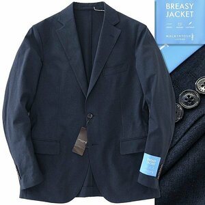 新品 6.4万 マッキントッシュロンドン 撥水 Dot Air メランジ ジャケット 40(L) 紺 【J44624】 春夏 BREASY JACKET ストレッチ 洗濯可能