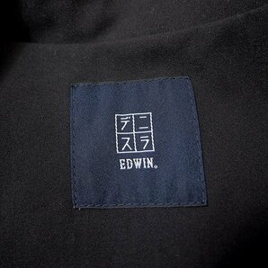 新品 EDWIN エドウィン デニスラ ステンカラーコート M 黒 【J48254】 春夏 メンズ コート スプリング シングル バルカラーの画像10