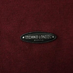 新品 ミチコロンドン 春秋 スウェット ジップ トレーナー L ボルドー 【ML9W-R352_DRE】 MICHIKO LONDON KOSHINO メンズ ロゴ ワッペンの画像5