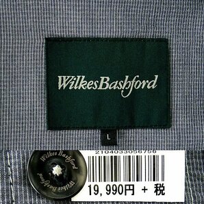 新品 ウィルクスバシュフォード 春夏 ファティーグ サファリ ジャケット XL 薄青 【J46435】 Wilkes Bashford ブルゾン メンズ 盛夏の画像10