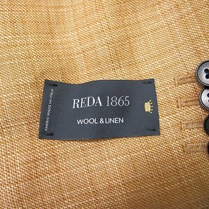 新品 スーツカンパニー イタリア REDA リネン ウール ジャケット A6 (L) 【J59396】 175-6D メンズ ブレザー サマー ツイードの画像9