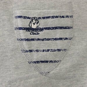 新品 シェルティークラブ 24SS ボーダー ポケット 長袖 Tシャツ LL 灰 【SH1441109_97】 春夏 Sheltie Club クルーネック ロンT カットソーの画像6