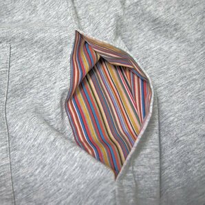 新品 ポールスミス 裏地 マルチストライプ ライト スウェット パンツ M 灰 【P27419】 Paul Smith 春夏 メンズ ジャージー ジョガーパンツの画像6