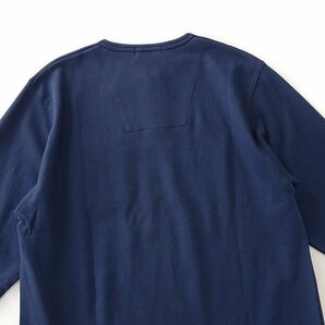 新品 ダックス ポケット 切替 ヘンリーネック カットソー M 紺 【I58306】 DAKS LONDON メンズ Tシャツ ロンT プルオーバー チェックの画像3