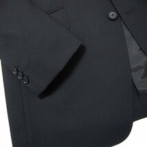 新品 パッゾコレクション 春夏 ウール チェック 2パンツ スーツ A10 (5L) 濃紺 【J45642】 メンズ ウォッシャブル トロピカル ノータック_画像5