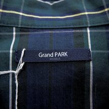 新品 Grand PARK ニコル 日本製素材 オープンカラー シャツ ブルゾン 46 (M) 紺緑 【I52017】 NICOLE 春夏 メンズ 長袖 オーバーサイズ_画像9