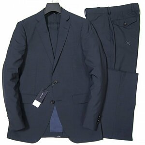 新品 スーツカンパニー 春夏 シルク ウール混 サマー スーツ A7 (LL) 紺 【J49735】 180-6D メンズ ジャケット スラックス ノータック