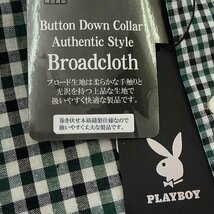 新品 プレイボーイ 24年春夏 クレイジーパターン シャツ LL 緑 【1025_69】 PLAYBOY メンズ 長袖 ボタンダウン コットン レーヨン バニー_画像9