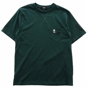 新品 ミスターヴァン 24年春夏 ロゴ刺繍 ポケット Tシャツ LL 緑 【VA1742005_69】 MR.VAN メンズ 半袖 丸首 カットソー コットン ポケT