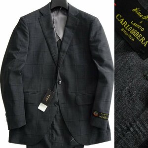 新品 スーツカンパニー 春夏 ウィンドウペン スーツ YA5(細身M) 【J57425】 170-8D SUIT COMPANY チェック シングル 背抜き ジャケット