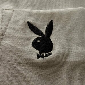 新品 プレイボーイ 24年春夏 バニー ロゴ 刺繍 カットソー M 【41028_16】 PLAYBOY ロンT ポケT 長袖 ポケット Tシャツ メンズの画像6