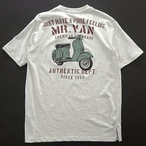 新品 ミスターヴァン 24年春夏 スクーター プリント カットソー LL 【VA1742007_96】 MR.VAN メンズ 半袖 丸首 Tシャツ バイク コットンの画像1