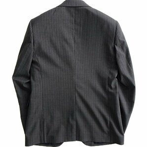 新品 ビジネスエキスパート 春夏 ストライプ スーツ A6 (L) 【J41791】BUSINESS EXPERT 背抜き シングル ウール ストレッチ メンズの画像3