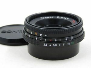 [22123W2]★極上美品★CONTAX Carl Zeiss Tessar 45mm F2.8 T* MMJ