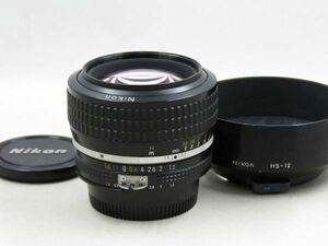 [22173V1]★新品級美観★NIKON Ai-S NIKKOR 35mm F1.4 フード付き