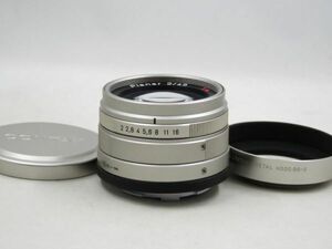 [22195Y2]★超極上美品★CONTAX Carl Zeiss Planar 45mm F2 T* G 純正フード付き