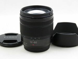 [22223V1]★極上美品★Panasonic LUMIX G VARIO 12-60mm F3.5-5.6 ASPH. POWER O.I.S. フード付き