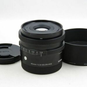 [22282W1]★超極上美品★SIGMA 45mm F2.8 DG DN Contemporary SonyE フード付きの画像1