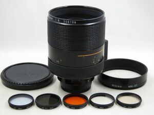 [22305S5]★極上美品★NIKON Reflex-NIKKOR 500mm F8 New フード・フィルター5種付き