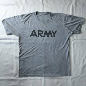 1990's U.S.ARMY Tシャツ ヴィンテージ アメリカ軍 U.S.MILITARY グレー バックプリント入り