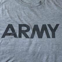 1990's U.S.ARMY Tシャツ ヴィンテージ アメリカ軍 U.S.MILITARY グレー バックプリント入り_画像5