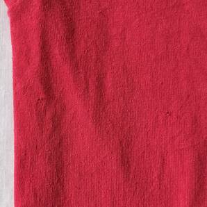 1980's~1990's MADE IN USA アメリカ製 SUNBELT Sportswear ロンT 長袖Tシャツ ヴィンテージ 刺繍ロゴ レッド 赤 希少の画像9