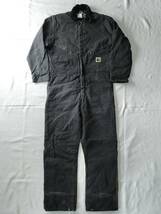 1990's MADE IN USA BERCOWEAR ダック ツナギ オールインワン ヴィンテージ アメリカ製 100％コットン American vintage ブラック 黒 希少_画像1