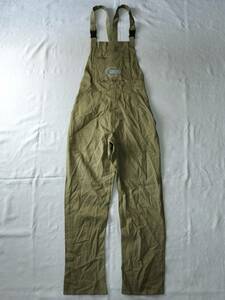 1980's~1990's Italy made euro Work overall Vintage 100% cotton Europe Work ITALIAN WORK khaki beautiful goods rare 