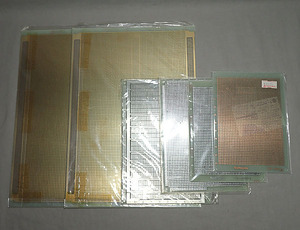 未開封【ユニバーサル基板 6枚まとめて】Sunhayato サンハヤト RIKEI ガラスエポキシ両面 ガラスコンポジット片面 電子工作部品 未使用