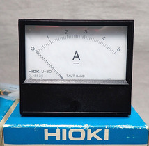  未使用【HIOKI 交流電流計 U-80 20A・5A 2個まとめて】電圧計 指示電気計器 電子部品 保管品_画像2
