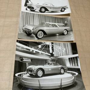 送料無料 1950年代GM社のショーカーの生写真3枚セット(ポンティアック、オールズモビル、シボレー)の画像1