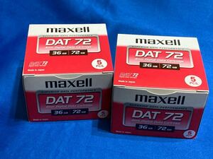 未開封 未使用　DAT 72 Digital Data Storage maxell 2箱×5本 計10本！