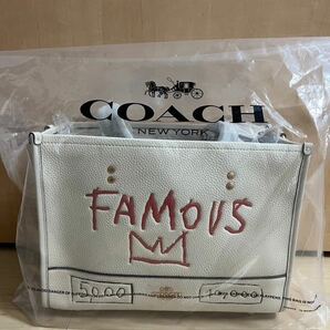 コーチ COACH バスキア デンプシー キャリーオール JEAN MICHEL BASQUIAT レザー トートバッグ の画像10