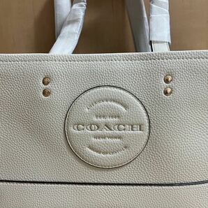 コーチ COACH デンプシー キャリーオール ウィズ パッチ リファインド ペブル レザー レディース の画像2