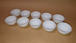 日本画用品 陶製 小碗 10個セット 画材 書家の愛蔵品 古玩