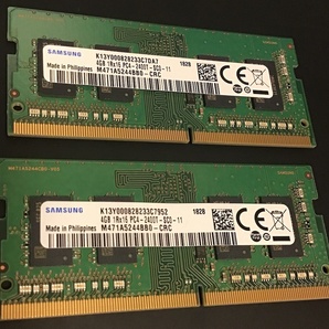 中古/メモリ4GB/PC4-2400T-SC0-11/M471A5244BB0-CRC/2枚セット/動作未確認の画像1