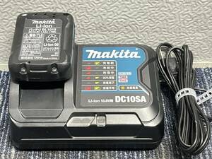 【極美品】makita マキタ バッテリ BL1015 充電器 DC10SA 10.8V 1.5Ah 純正 部品 パーツ DIY 電動工具 2点2256